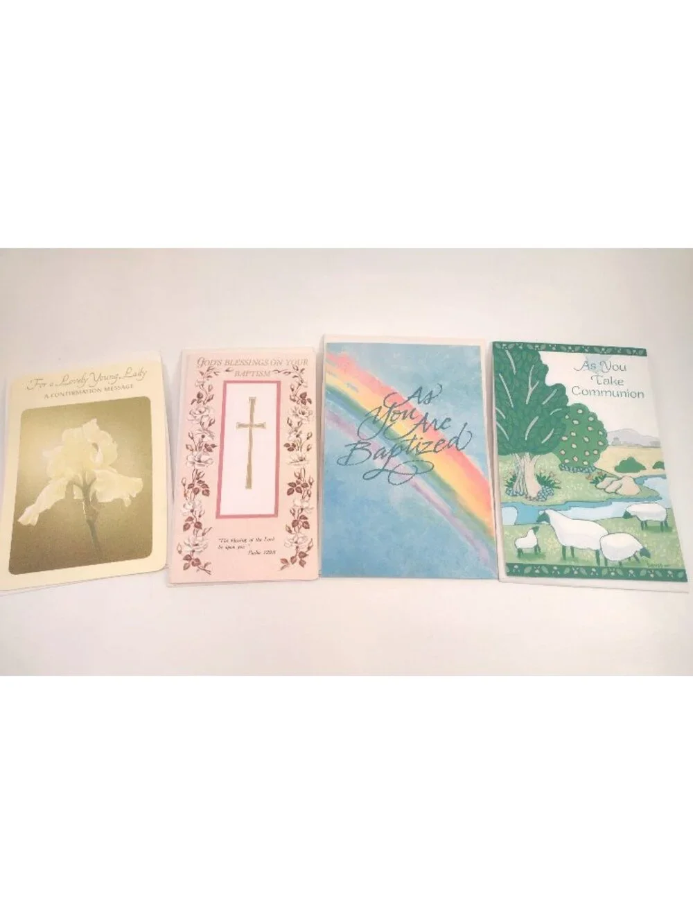 Baptism & Confirmation Celebration Greeting Card Lot Of 4 Religious Cards